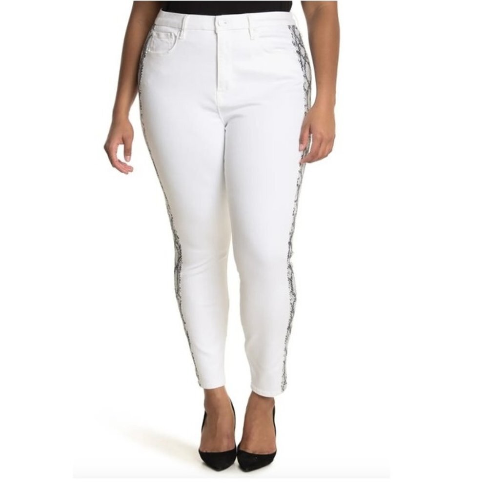 Good American Good Legs Snake Tux Jeans Sale
